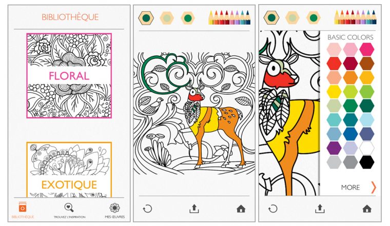 Découvrez Colorfy, Une Appli De Coloriage Pour Adulte Sur destiné Coloriage Sur Portable