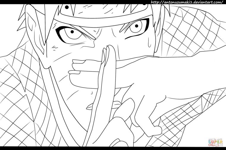 Desenho De Naruto 697 Naruto Versus Sasuke Para Colorir serapportantà Coloriage Naruto Sasuke