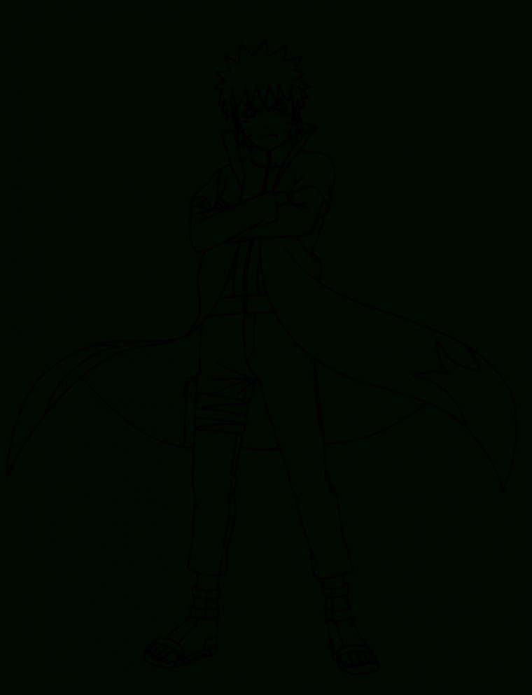 Desenho Para Colorir Naruto Hokage pour Coloriage De Naruto