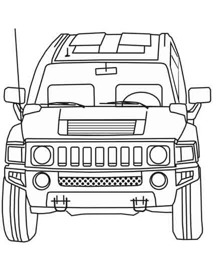 Dessin 4X4 De Course concernant Coloriage De 4X4