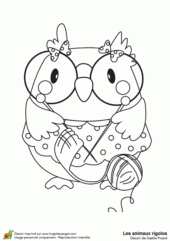 Dessin À Colorier Animaux Rigolos, La Chouette destiné Coloriage Animaux Dessin À Colorier Animaux Rigolos, La Chouette destiné Coloriage Animaux