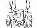 Dessin À Colorier Du Devant D'Un Tracteur | Coloriage Tracteur tout Dessin D Un Tracteur
