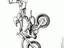 Dessin À Colorier Saut De Moto-Cross Avec Du Style serapportantà Coloriage De Moto Cross