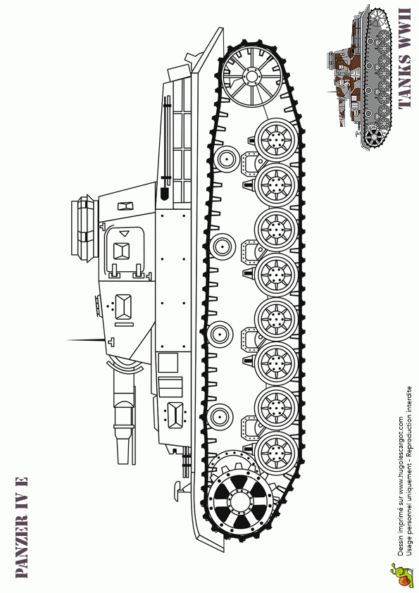 Dessin À Colorier Tank Allemand Ww2 Panther 4 E encequiconcerne Dessin De Tank