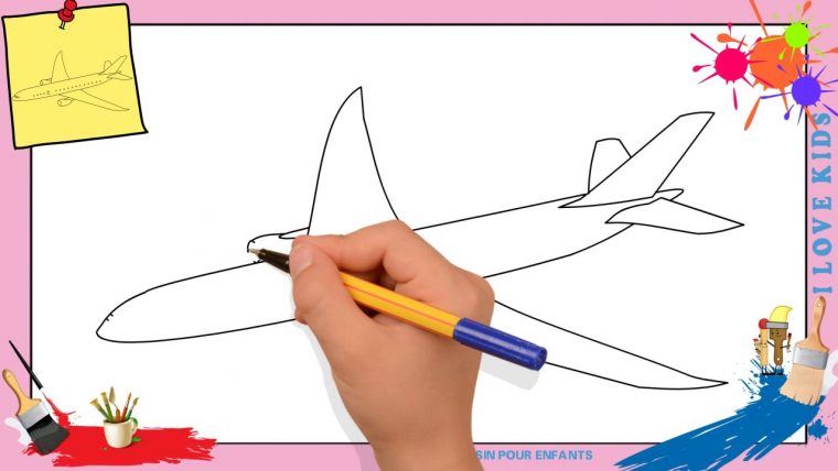 Dessin Avion – Comment Dessiner Un Avion Facilement Etape concernant Comment Dessiner Un Diable Facilement