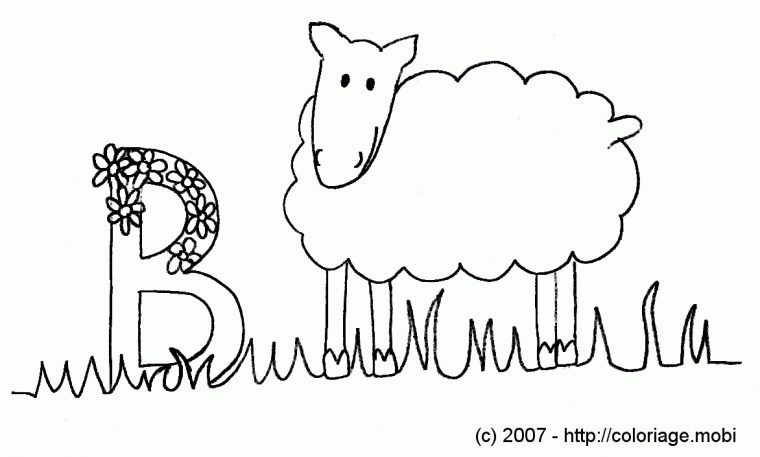 Dessin De Coloriage Brebis À Imprimer - Cp04805 intérieur Dessin De Brebis