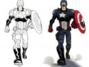 Dessin De Coloriage Captain America À Imprimer - Cp05912 avec Jeux De Capitaine America Gratuit