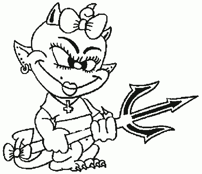 Dessin De Diable (5) dedans Dessin Du Diable