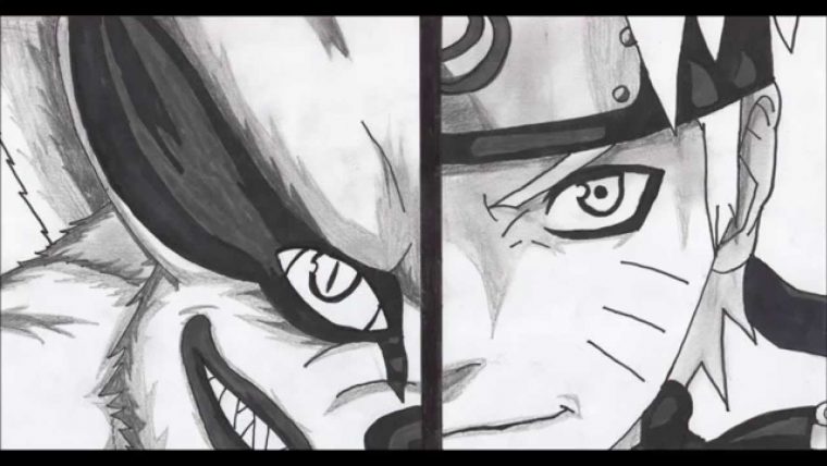 Dessin De Kyubi Et Naruto Uzumaki Dans Naruto – concernant Dessin De Na Ruto A In Primer