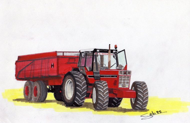 Dessin D'Ih Suite – Page 21 – Les Tracteurs Rouges tout Coloriage De Tracteur À Imprimer