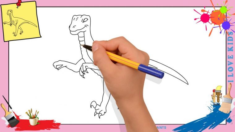 Dessin Dinosaure – Comment Dessiner Un Dinosaure concernant Dessin Pour Enfant