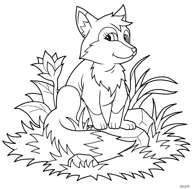 Dessin Gratuit À Imprimer, Un Renard – Dory.fr Coloriages destiné Coloriage Renard À Imprimer