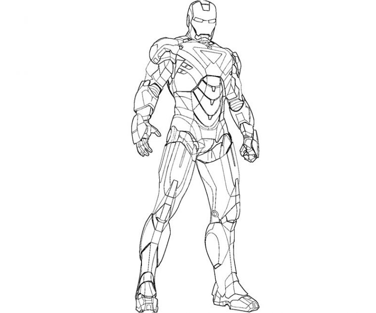 Dessin Iron Man Avengers tout Dessin A Colorier Gratuit Iron Man