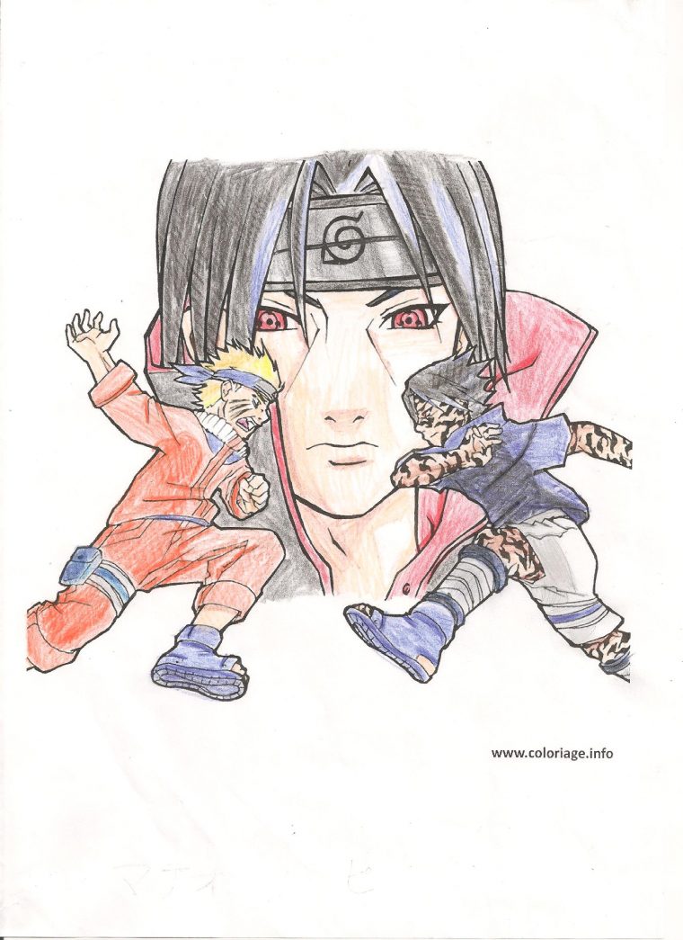 Dessin Naruto Et Sasuke destiné Coloriage Naruto Sasuke
