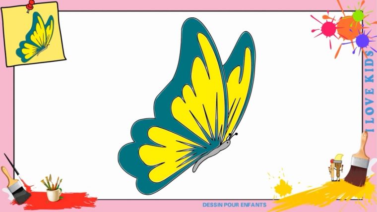 Dessin Papillon 2 – Comment Dessiner Un Papillon serapportantà Comment Dessiner Un Diable Facilement