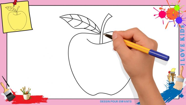 Dessin Pomme – Comment Dessiner Une Pomme Facilement Pour à Dessin Enfant