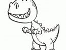 Dessin Pour Enfant, Coloriage D’un Petit Dinosaure T-Rex tout Dinausore Coloriage