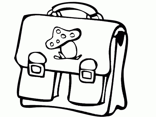 Dessin Pour La Rentree Scolaire avec Cartable Coloriage