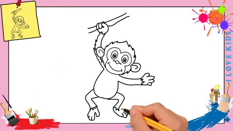 Dessin Singe 4 Facile – Comment Dessiner Un Singe dedans Comment Dessiner Un Diable Facilement