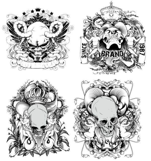 Dessin¨¦Es ¨¤ La Main Diable Projet De Ligne Et L'Ange intérieur Dessin Du Diable