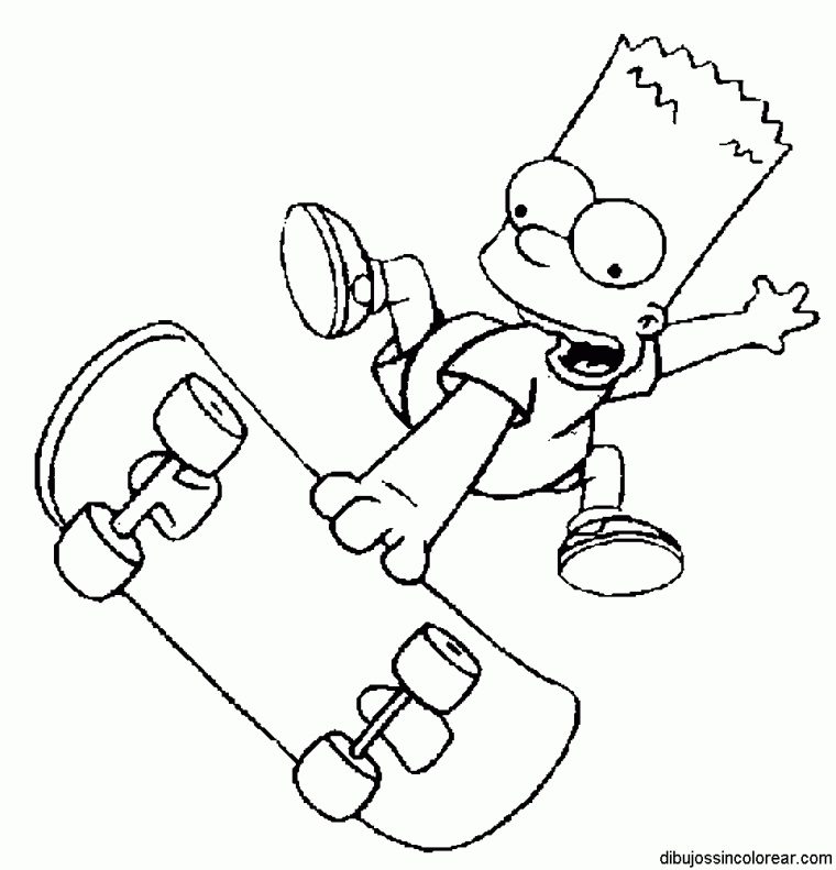 Dessins Gratuits À Colorier – Coloriage Bart Simpson À dedans Coloriage Simpson A Imprimer Gratuit