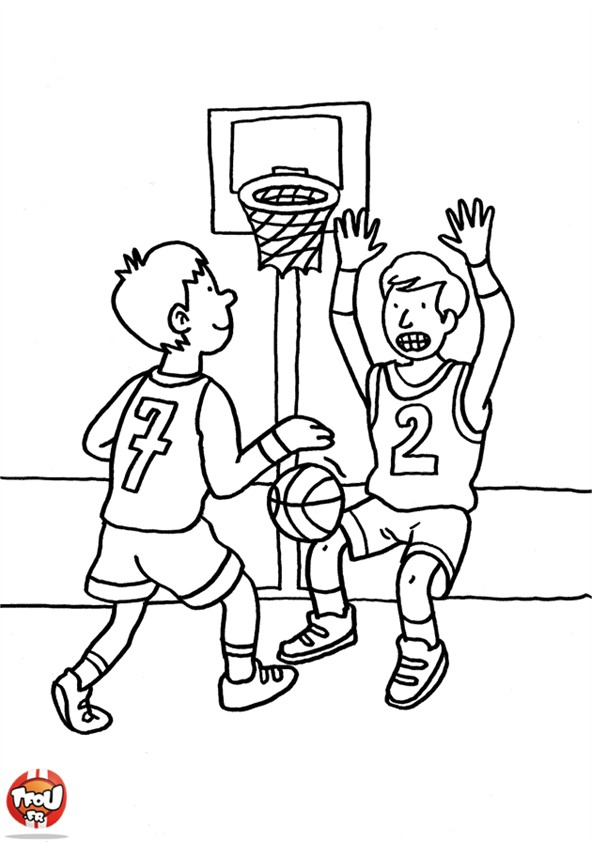 Dessins Gratuits À Colorier – Coloriage Basketball À Imprimer serapportantà 25 Coloriage De Basketball A Imprimer Gratuit