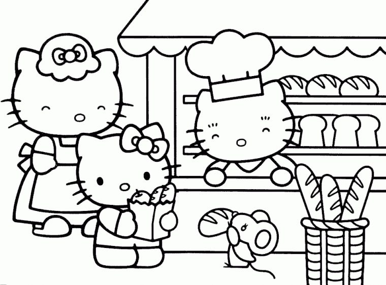 Dessins Gratuits À Colorier – Coloriage Hello Kitty Sirene avec Coloriage À Imprimer Hello Kitty Sirène