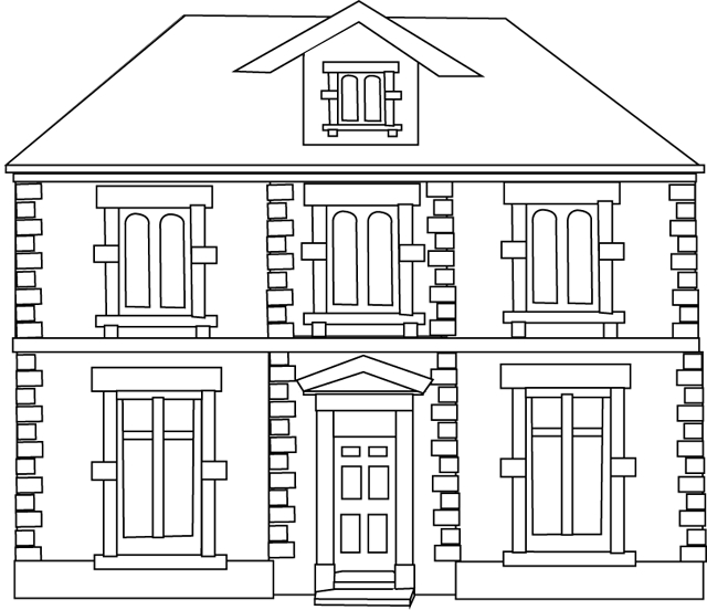 Dessins Gratuits À Colorier – Coloriage Maisons À Imprimer intérieur Dessin Maison Facile