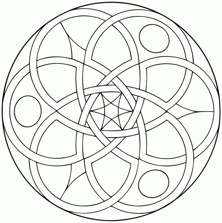 Dessins Gratuits À Colorier – Coloriage Mandala Facile À destiné Coloriage Facile À Imprimer