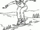 Dessins Gratuits À Colorier - Coloriage Ski À Imprimer tout Dessin De Ski