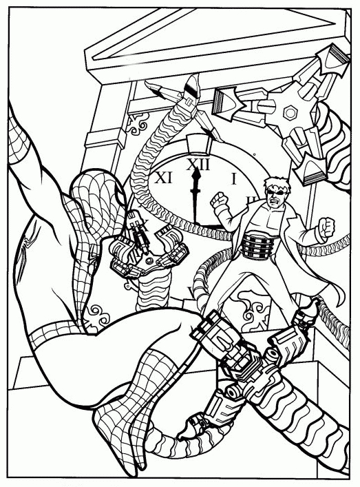 Dessins Gratuits À Colorier – Coloriage Spiderman À Imprimer intérieur Dessin Spiderman À Imprimer Gratuit
