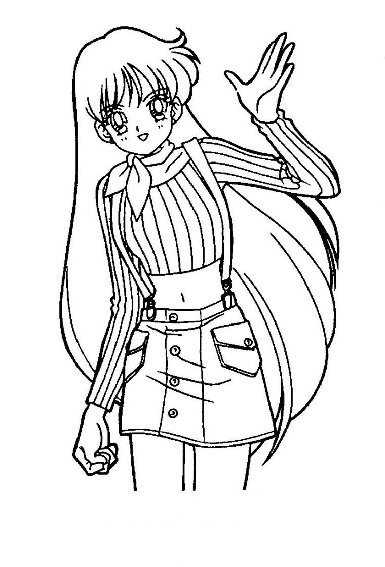 Dessins Gratuits Colorier Coloriage Fille Manga Imprimer tout Coloriage Manga A Imprimer