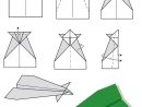 Diagramme D'Origami D'Avion Planeur En Papier : Modèle avec Origami Facile Avion