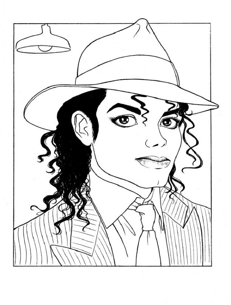 Dibujos Para Pintar De Michael Jackson | Colorear Imágenes intérieur Coloriage De Michael Jackson