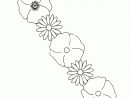 Disegno Fiori Papaveri Numero 14 Da Stampare E Colorare pour Couronne De Fleurs Dessin