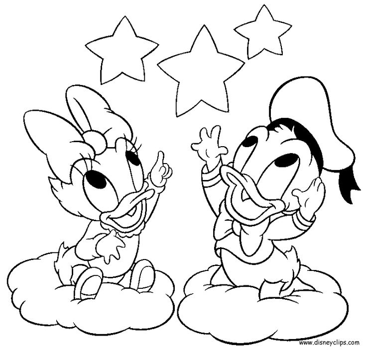 Disney Babies Coloring Pages Mickey Minnie Goofy Pluto avec Coloriage Donald Duck