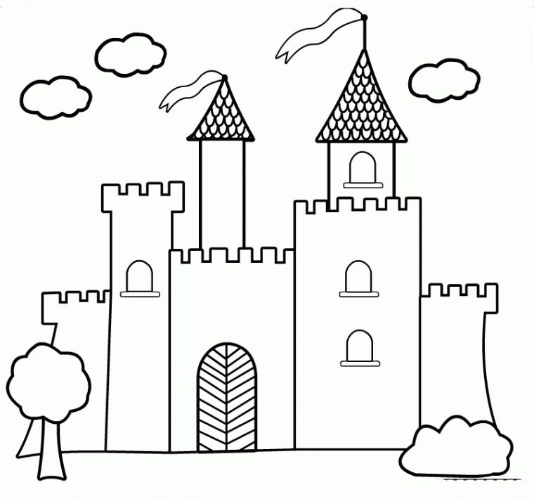 Disney Princess Castle Coloring Pages To Kids serapportantà Coloriage Chateau Princesse