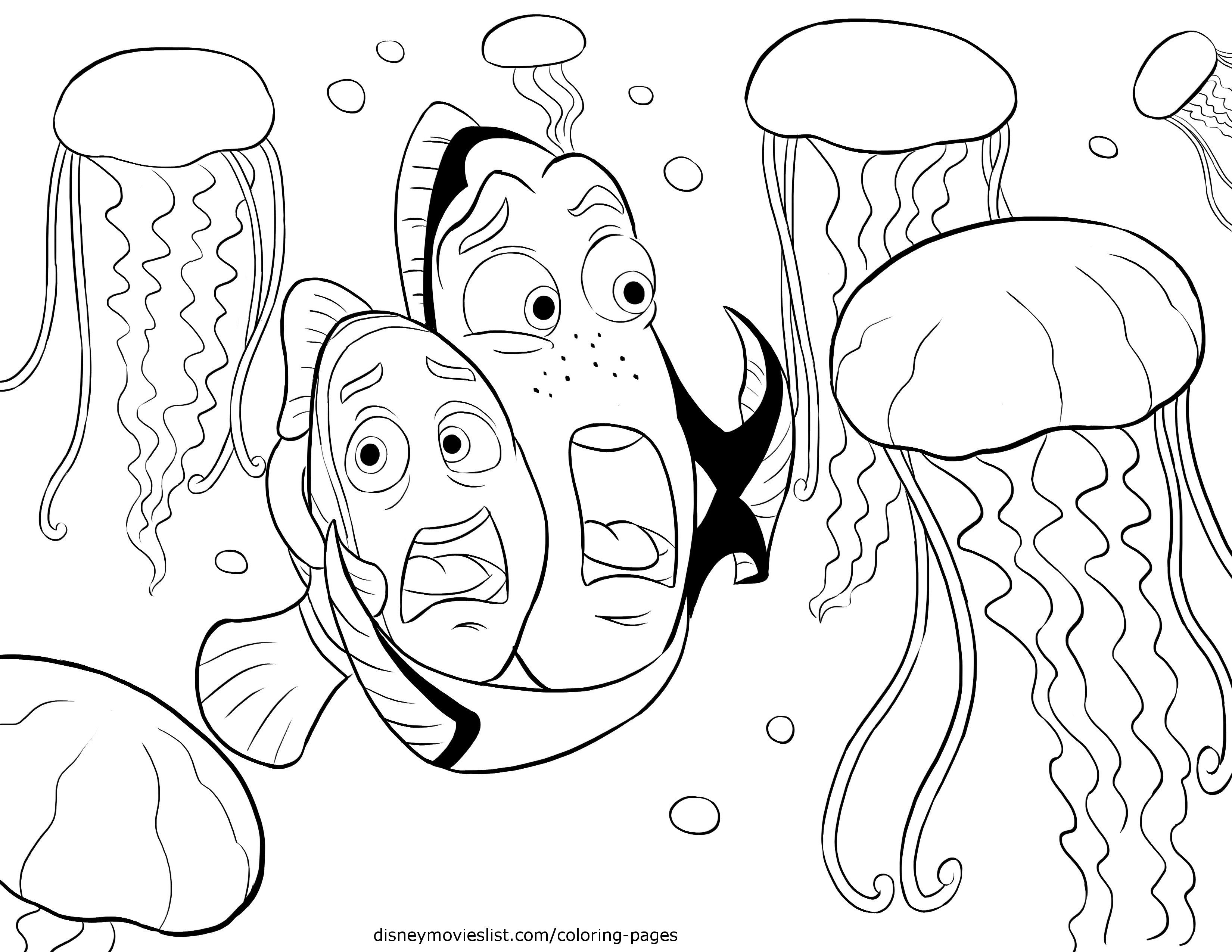 Disney'S Finding Nemo Coloring Pages Sheet, Free Disney avec Coloriage Finding Dory