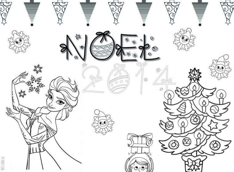 Diy – Free Print! Coloriage De Noël – Ptimatcha destiné Dessin De Noêl