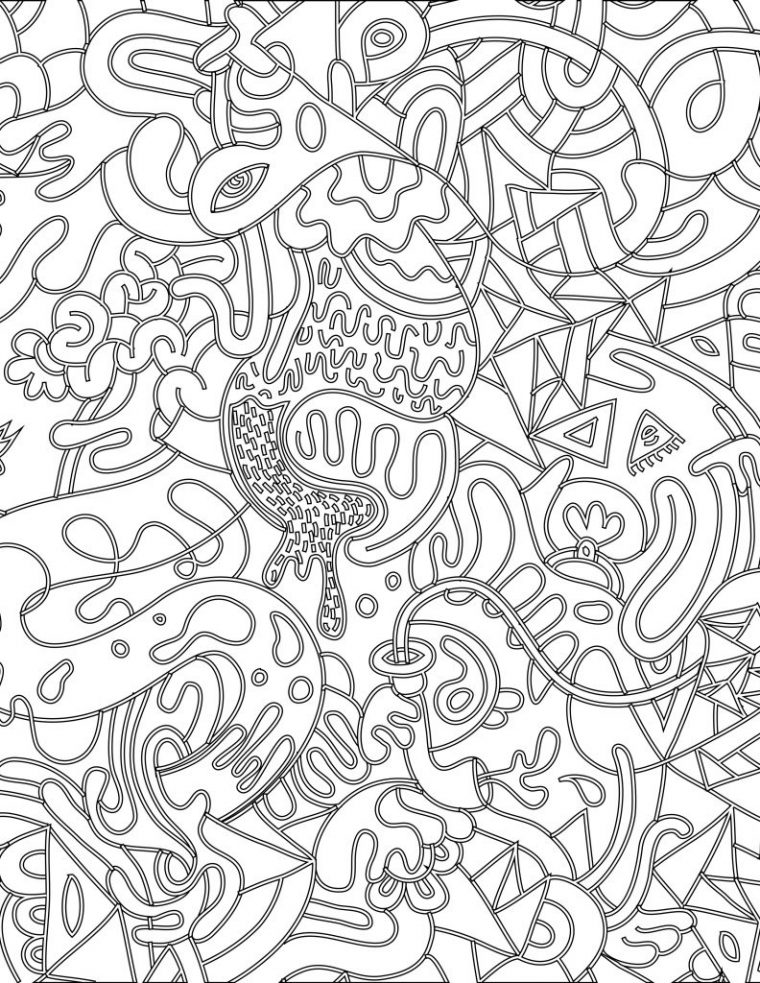 Doodle Coloriage Magique À Imprimer Pour Adulte encequiconcerne Coloriage Rosace À Imprimer Gratuit