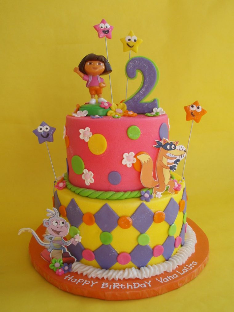 Dora And Friends Birthday Cake | A Girlie Twist To A Dora serapportantà Gateau Dora
