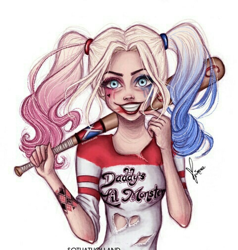 Drawing, Harley Quinn, Suicide Squad - Image #4734168 By tout Coloriage Harley Quinn Suicid Squad