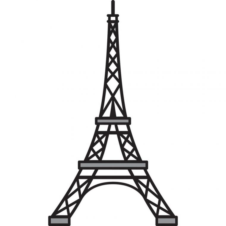 Eiffel Tower Stencil Dromgfk Top Cliparts | Eiffel Tower concernant Tour Eiffel À Imprimer