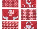 Enveloppes Père Noël Imprimées Rouge - Loisirs Créatifs serapportantà Enveloppe Pere Noel