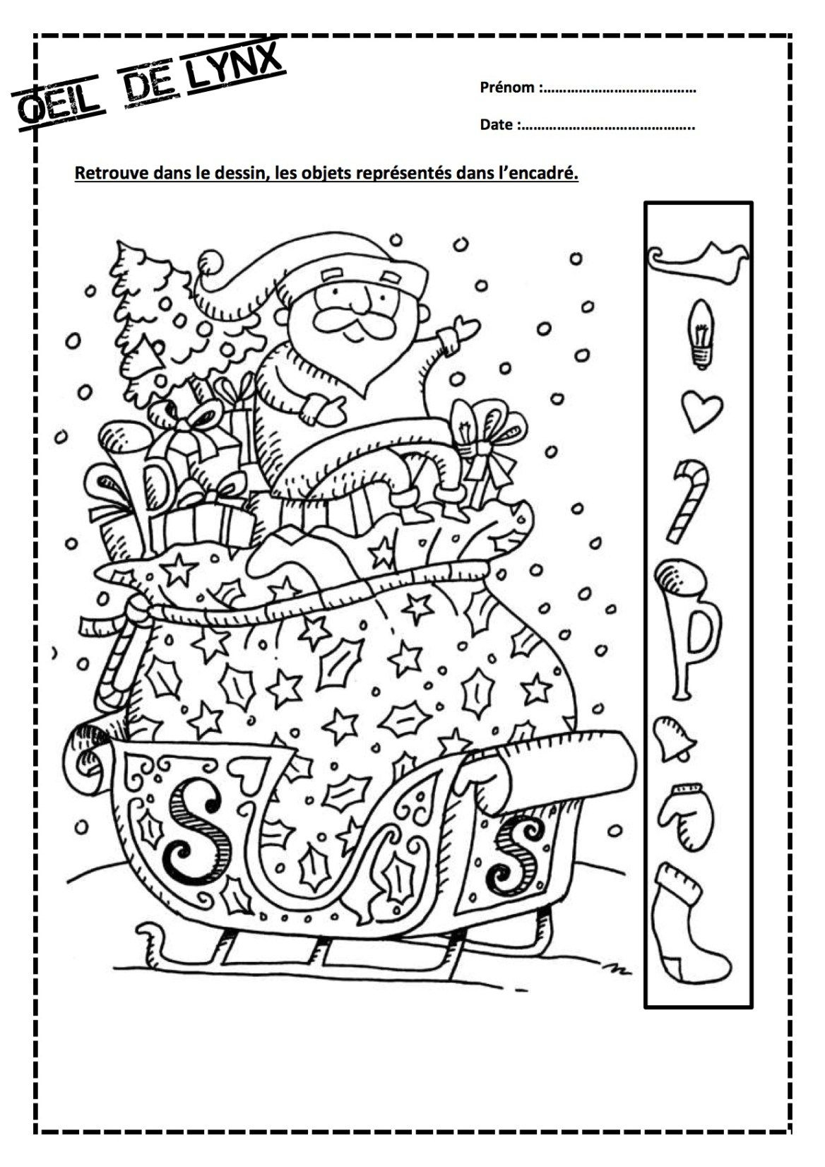 Épinglé Par Quentin Sur Jeux | Images Cachées, Coloriage Noel, Activités De Fêtes encequiconcerne Jeux De Coloriage