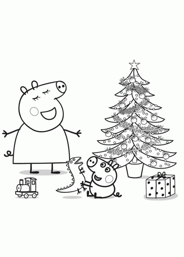 Épinglé Par Sally Torres Sur Crafts | Dessin A Colorier tout Coloriage Peppa Pig