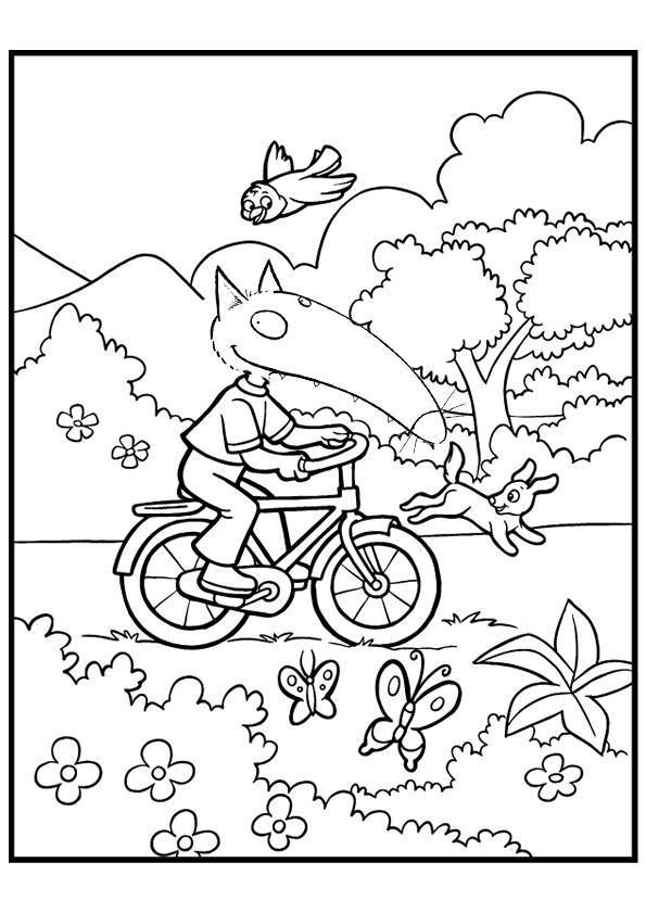 Coloriage Loup Maternelle Greatestcoloringbookcom Images