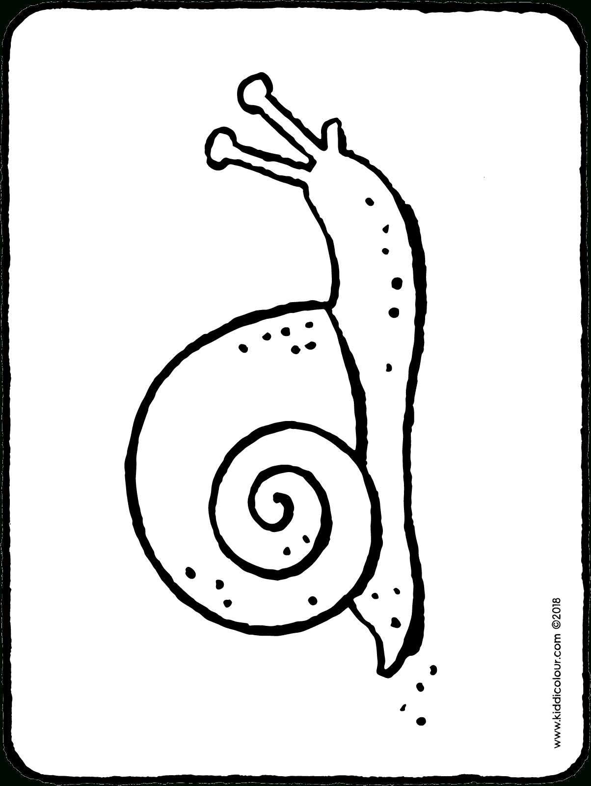 Escargot - Kiddicoloriage à Photo Escargot A Imprimer