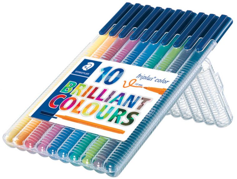 Étui De 10 Feutres De Coloriage Triplus Color – Staedtler pour Feutre Coloriage Professionnel