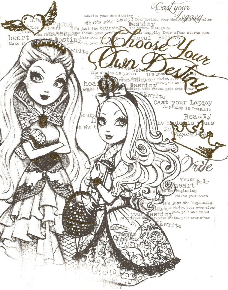 Ever After High Color Page 6 By Obscurepairing.deviantart concernant Coloriage Eva Queen A Imprimer